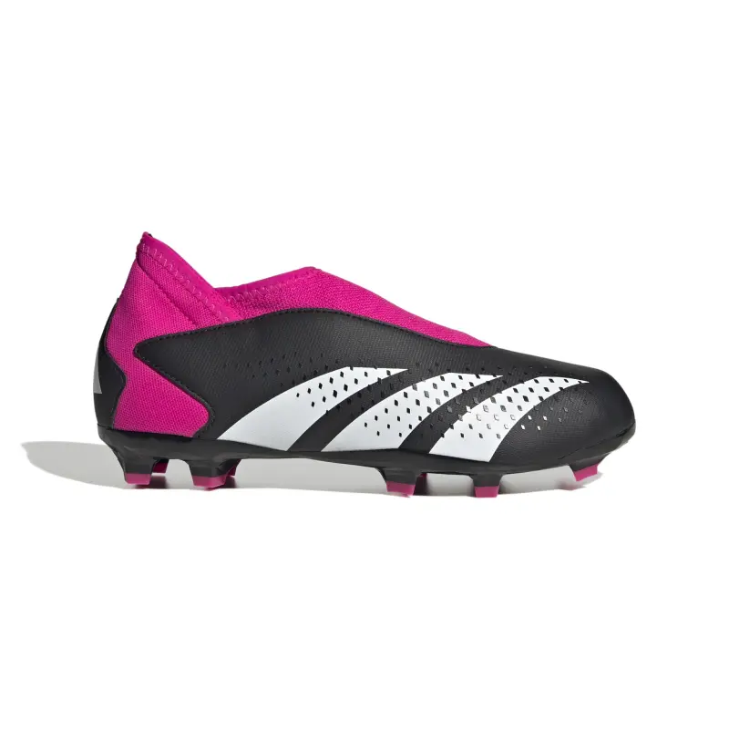 Adidas Predator Accuracy.3 Laceless FG Jr (Black/Pink) item view GW4606 5020