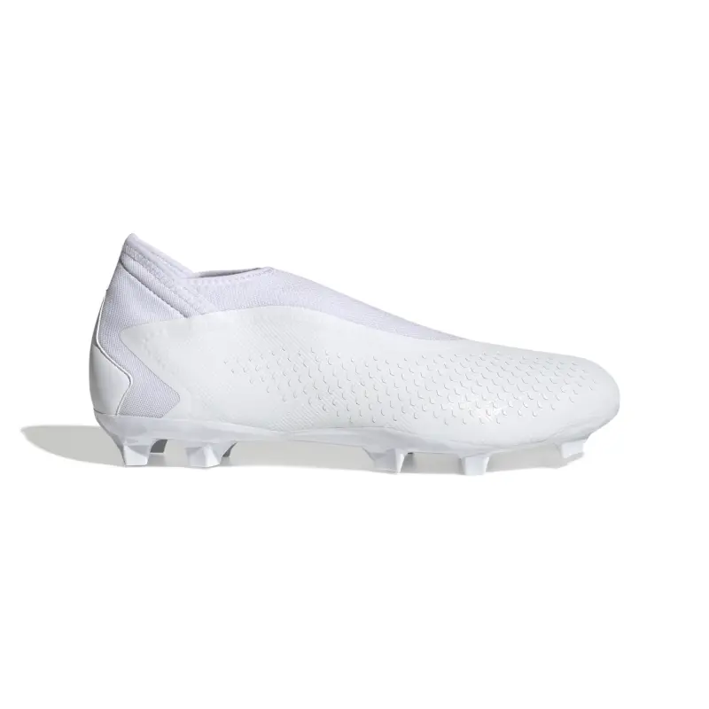 Adidas Predator Accuracy.3 Laceless FG (White/White) product showcase FZ6111 5010