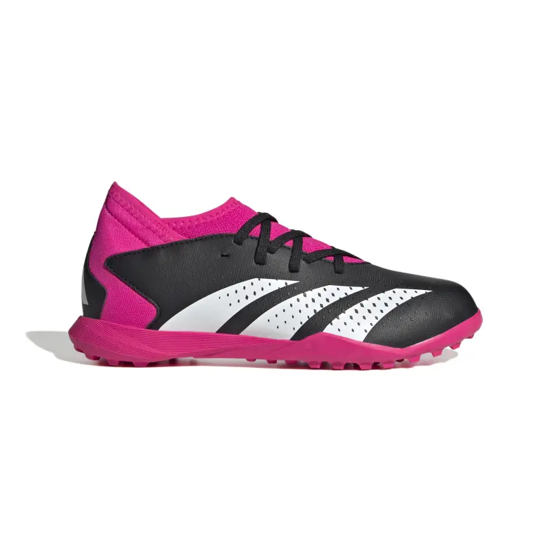 Adidas Predator Accuracy.3 Turf Jr (Black/Pink) visual preview GW7078 5068