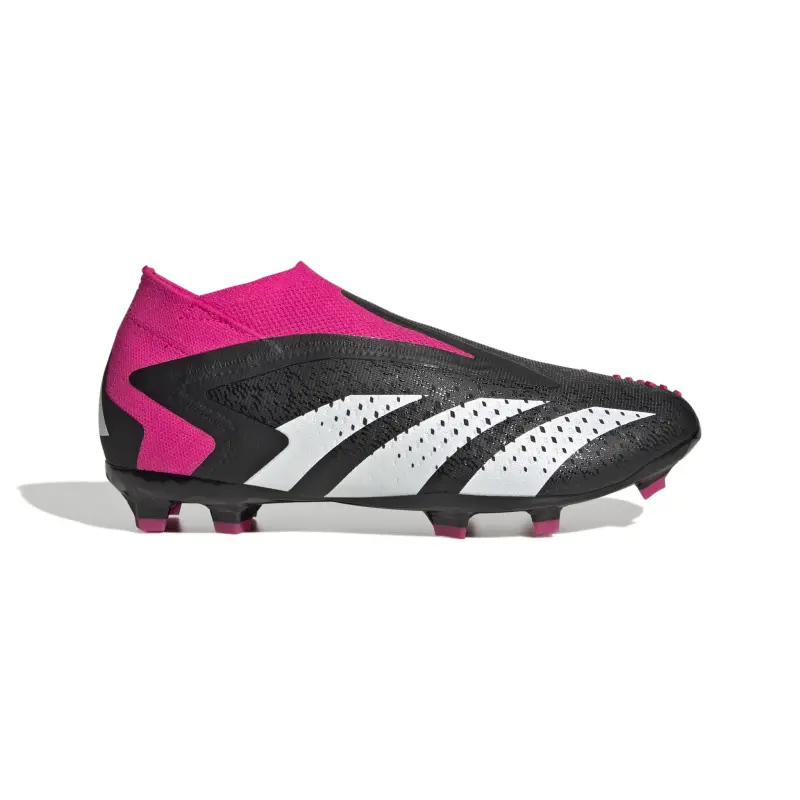 Adidas Predator Accuracy+ FG Jr (Black/Pink) product presentation GW4611 5180
