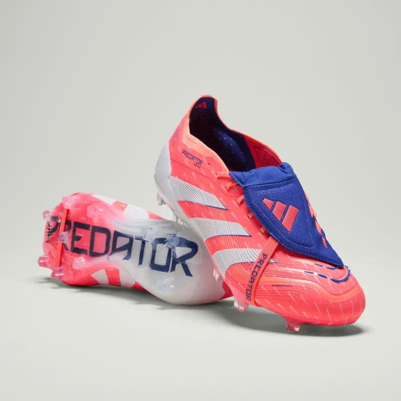 Adidas Predator Elite Fold Over Tongue FG Coral Blaze Pack detailed product view JI1093 26160 Adidas Predator Elite Fold Over Tongue FG Coral Blaze Pack displayed in a clean main view