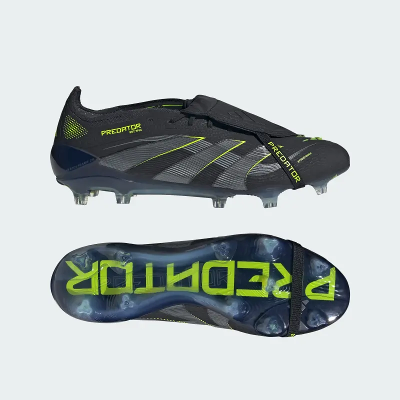 Adidas Predator Elite Foldover Tongue FG Electric Stealth Pack product display JI1096 5428