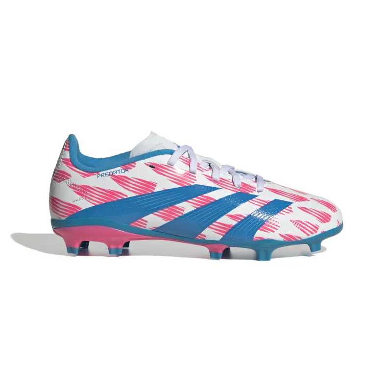 Adidas Predator League FG Jr (White/Pink/Blue) visual preview IF6352 5550