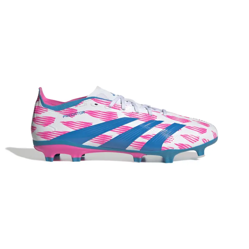 Adidas Predator League FG (White/Pink/Blue) merchandise view IG6262 26185 main image highlighting Adidas Predator League FG (White/Pink/Blue)