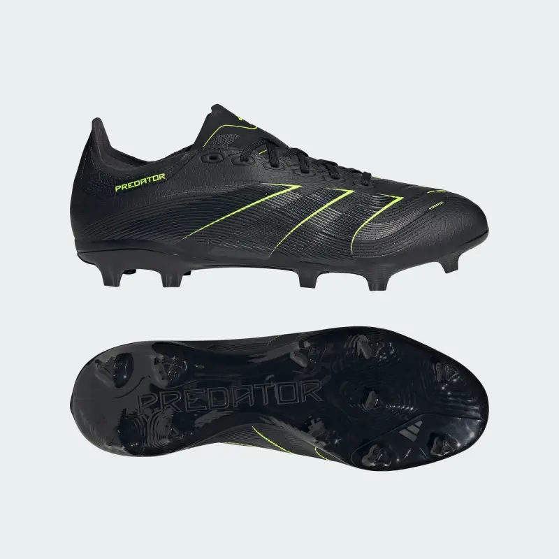Adidas Predator League FG/MG Core Black Carbon Lucid Lemon product display JI1118 26195 Visual look at Adidas Predator League FG/MG Core Black Carbon Lucid Lemon in the main image