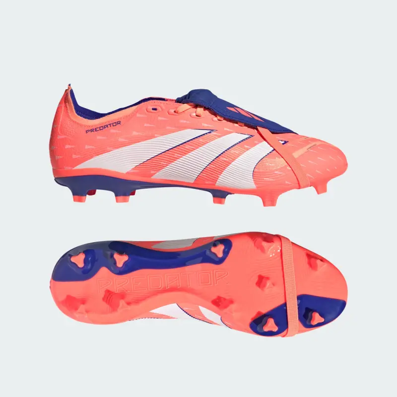Adidas Predator League Fold Over Tongue FG/MG Coral Blaze Pack visual detail JI1112 26219 Adidas Predator League Fold Over Tongue FG/MG Coral Blaze Pack product photo with a main presentation