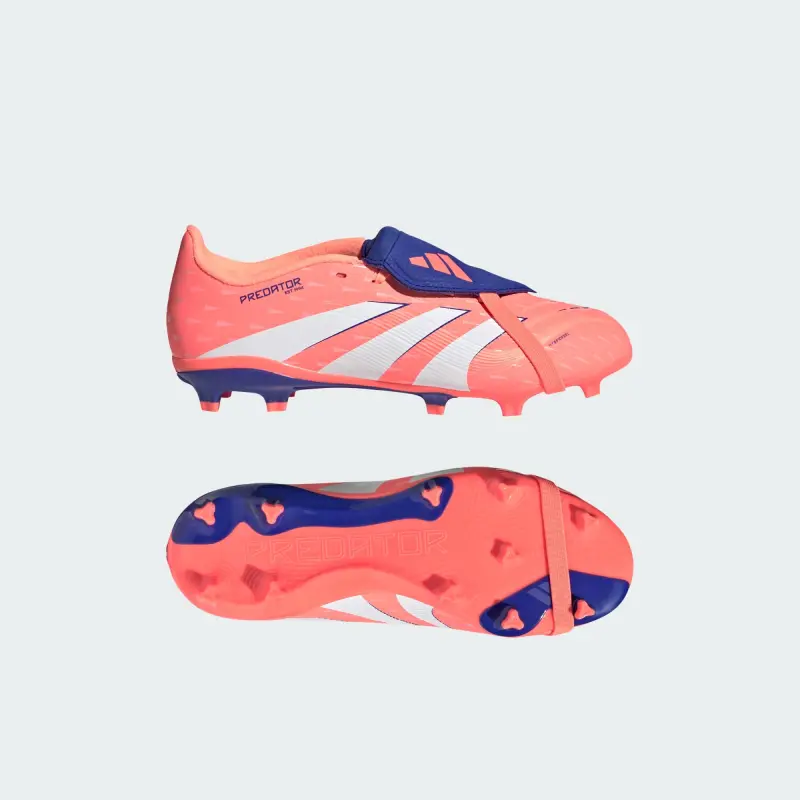 Adidas Predator League Fold Over Tongue FG/MG Coral Blaze Pack (Kids) style image JP9918 26231 Detailed main view of Adidas Predator League Fold Over Tongue FG/MG Coral Blaze Pack (Kids)