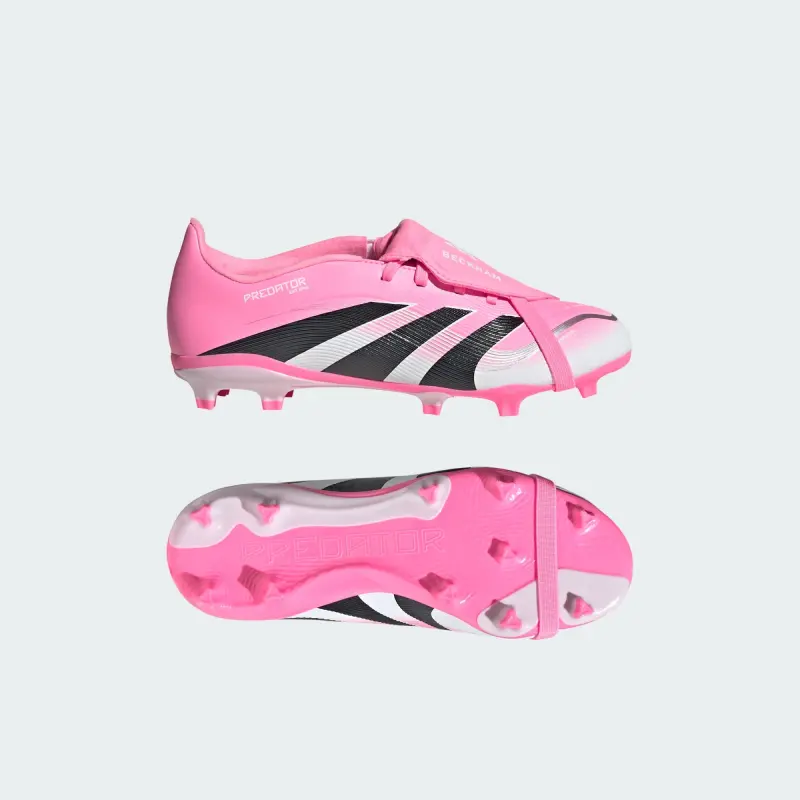 Adidas Predator League Fold Over Tongue FG/MG David Beckham Beam Pink (Kids) catalogue image JP9917 5700