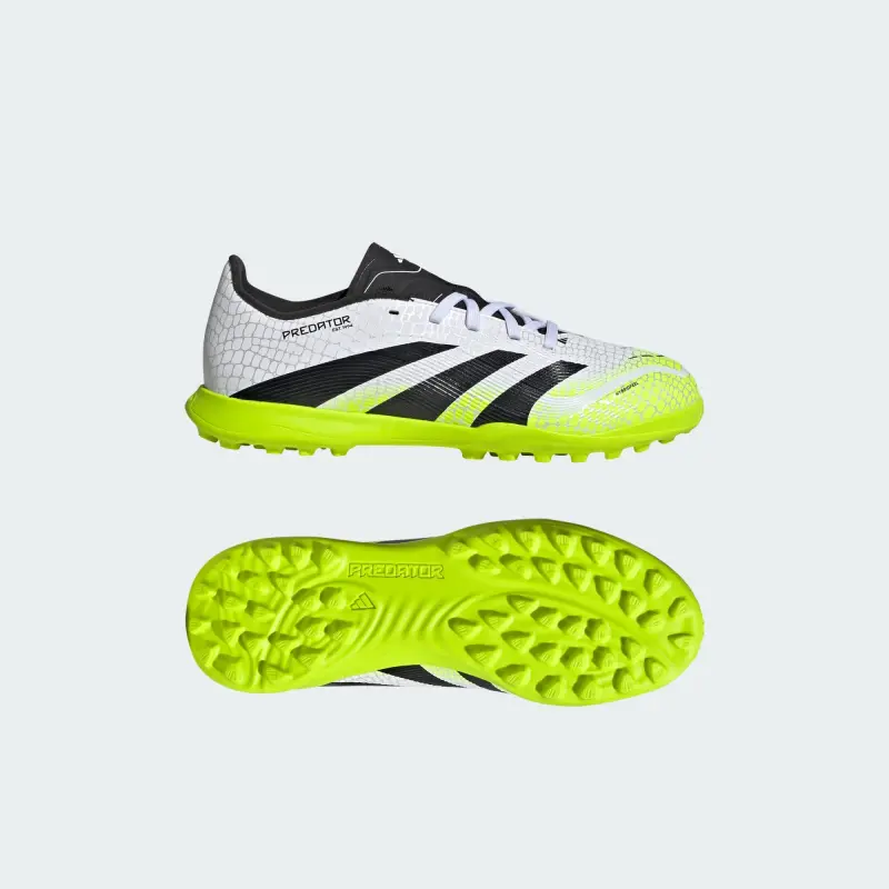 Adidas Predator League TF Cloud White Core Black Lucid Lemon (GS) product display JI1149 5804