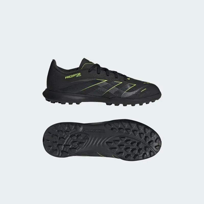 Adidas Predator League Turf Core Black Carbon Lucid Lemon (GS) visual preview JI1151 5840