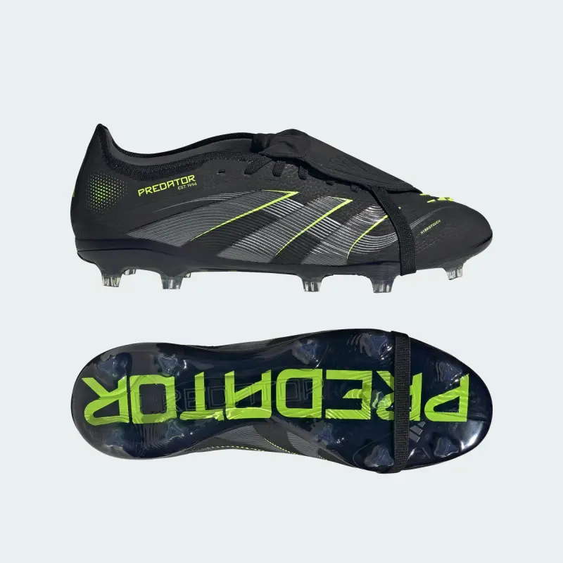Adidas Predator Pro Fold Over Tongue FG Electric Stealth Pack product image JS4072 26255 Adidas Predator Pro Fold Over Tongue FG Electric Stealth Pack pictured from the main product perspective