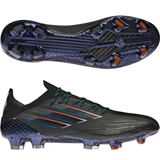 Detailed main view of Adidas X Speedflow.1 FG Soccer Cleats | Edge Of Darkness Pack
