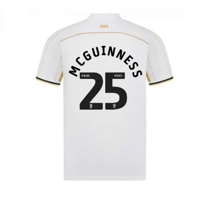 main product photograph of Adult Away Shirt S/S 25/26 25 McGUINNESS