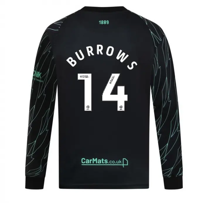 Junior Away Shirt L/S 24/25 14 BURROWS product photo with a main presentation