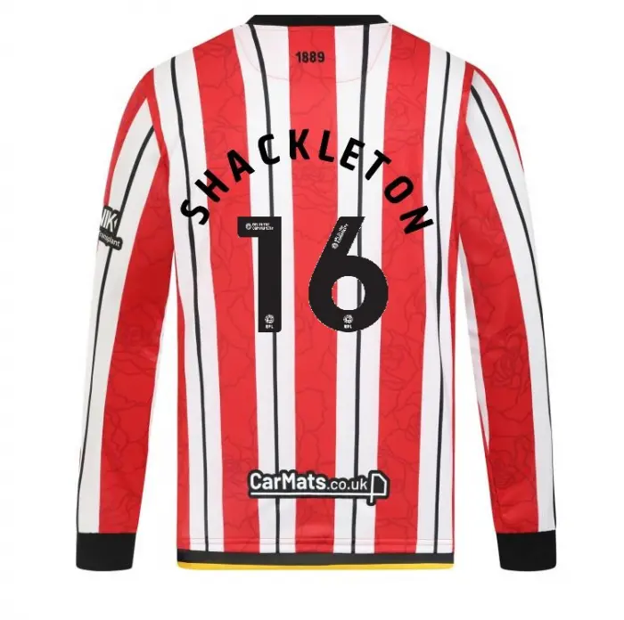 Detailed main view of Junior Home Shirt L/S 24/25 16 SHACKLETON