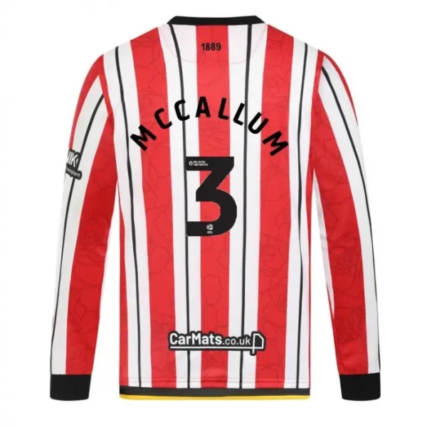 main product photograph of Junior Home Shirt L/S 24/25 3 MCCALLUM
