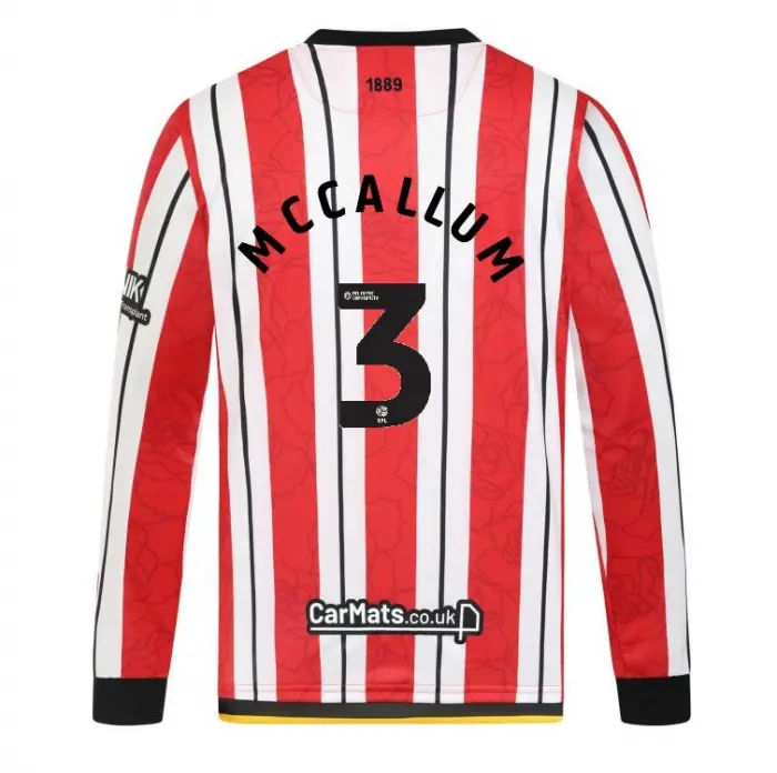 main product photograph of Junior Home Shirt L/S 24/25 3 MCCALLUM