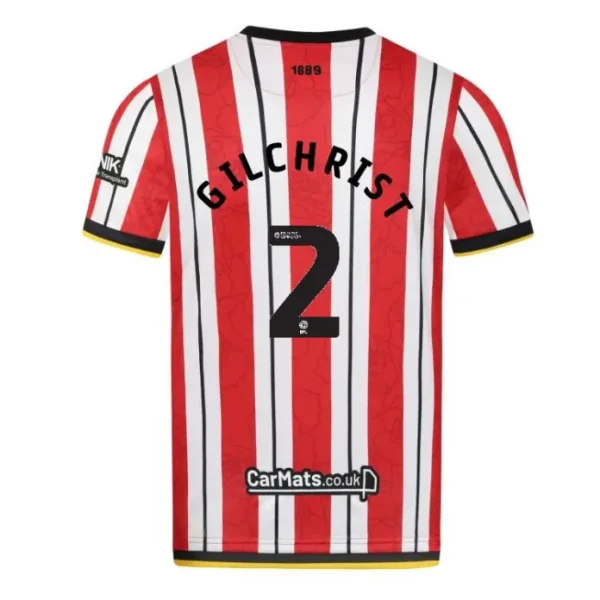 Junior Home Shirt S/S 24/25 2 GILCHRIST shown in a clear main product view