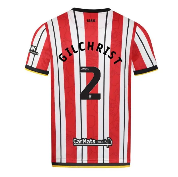 Junior Home Shirt S/S 24/25 2 GILCHRIST shown in a clear main product view