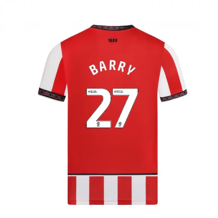Junior Home Shirt S/S 25/26 27 BARRY visual preview ERR00540 27 16464