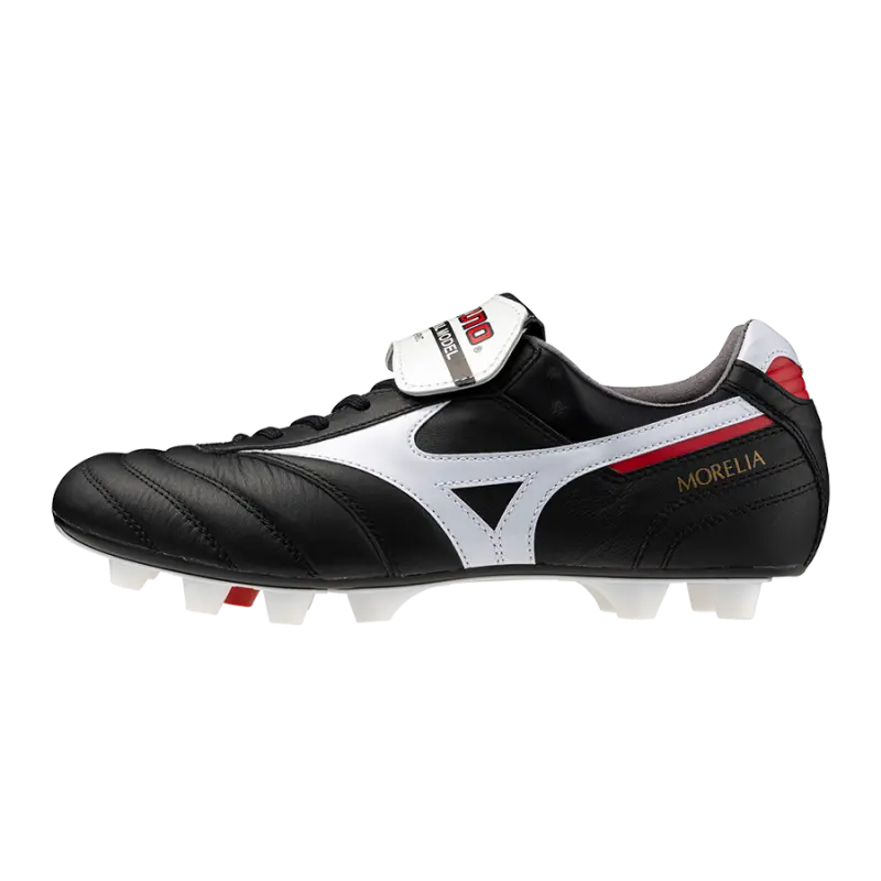 Mizuno MORELIA II JAPAN Black/White/Chinese Red catalogue image P1GA250001 17940