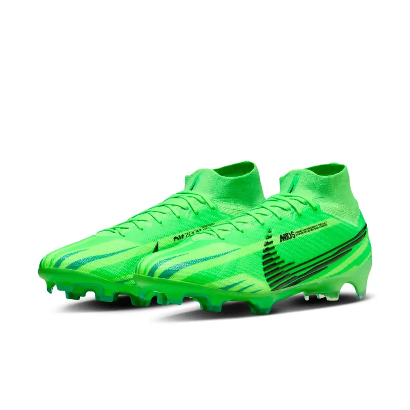 Nike Zoom Mercurial Super 9 Elite MDS FG (Lime/Black) visual detail FJ7186 300 22460