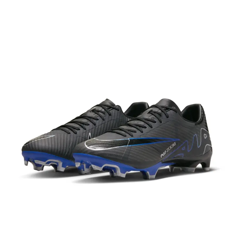 Nike Zoom Mercurial Vapor 15 Academy FG/MG (Black/Blue) item view DJ5631 040 22787 Nike Zoom Mercurial Vapor 15 Academy FG/MG (Black/Blue) pictured from the main product perspective