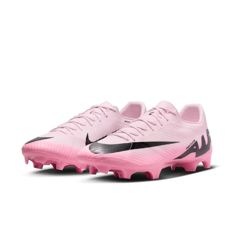Nike Zoom Mercurial Vapor 15 Academy FG/MG (Pink/Black) visual reference DJ5631 601 22809 Detailed main view of Nike Zoom Mercurial Vapor 15 Academy FG/MG (Pink/Black)