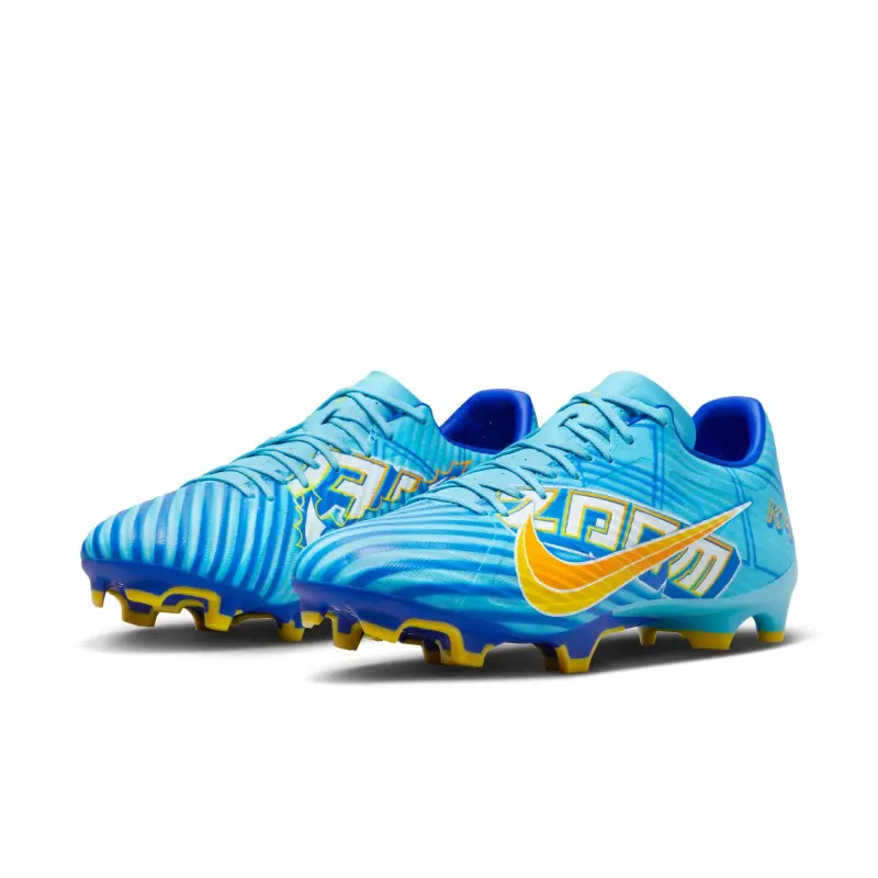 Nike Zoom Mercurial Vapor 15 Academy KM FG/MG (Blue/Yellow) visual reference DV0707 400 22834 main image highlighting Nike Zoom Mercurial Vapor 15 Academy KM FG/MG (Blue/Yellow)