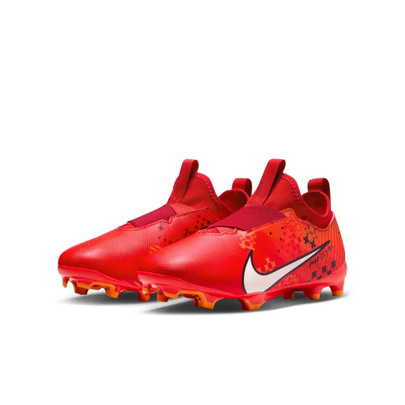 Nike Zoom Mercurial Vapor 15 Academy MDS FG/MG Jr (Red/Orange) product display FJ0350 600 22845 Product imagery for Nike Zoom Mercurial Vapor 15 Academy MDS FG/MG Jr (Red/Orange), main view