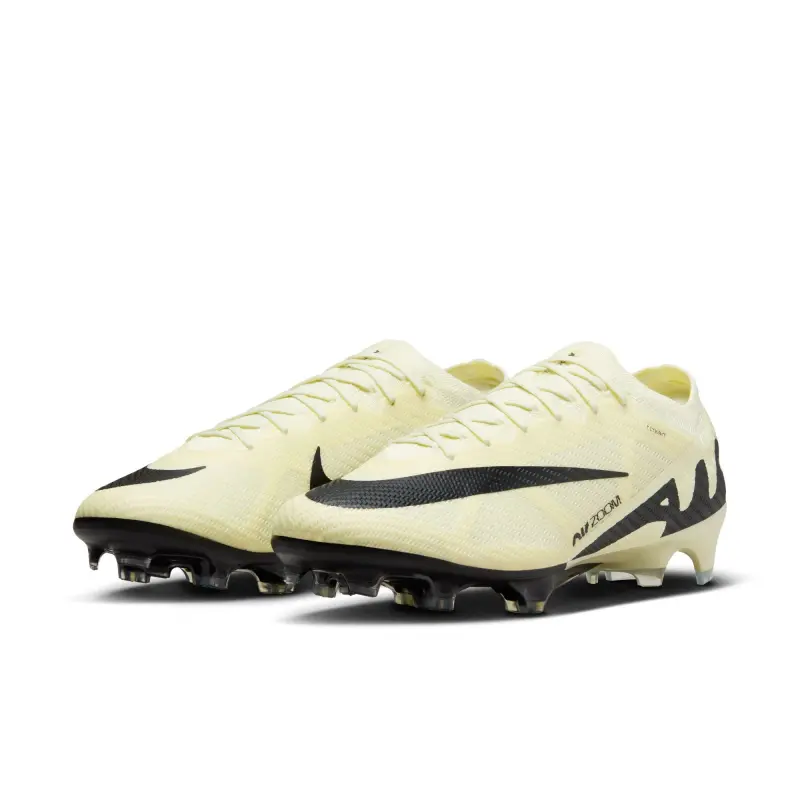 Nike Zoom Mercurial Vapor 15 Elite FG (Lemonade/Black) product image DJ4978 700 22915 Nike Zoom Mercurial Vapor 15 Elite FG (Lemonade/Black) displayed in a clean main view