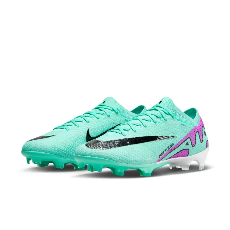 Nike Zoom Mercurial Vapor 15 Elite FG (Teal/Purple) visual detail DJ4978 300 22929 Nike Zoom Mercurial Vapor 15 Elite FG (Teal/Purple) pictured from the main product perspective