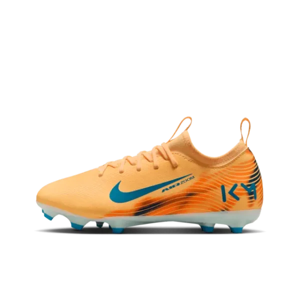 Nike Zoom Mercurial Vapor 16 Academy FG/MG Kylian Mbappé Melon Tint (GS) displayed in a clean main view