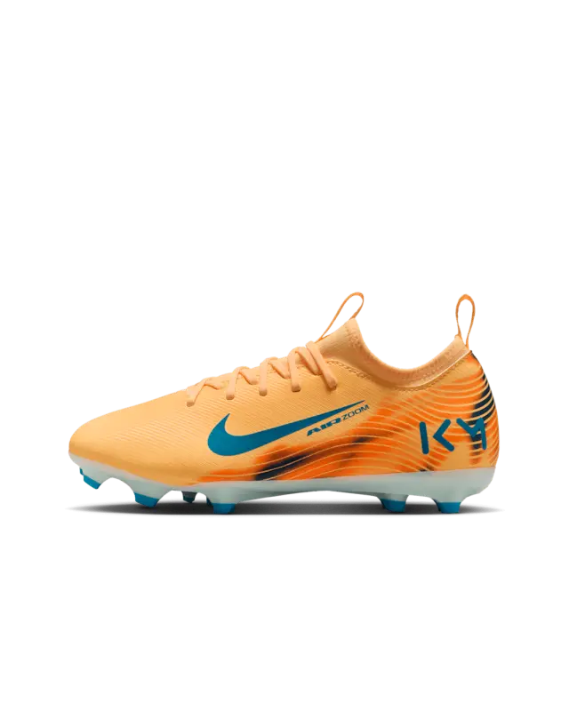Nike Zoom Mercurial Vapor 16 Academy FG/MG Kylian Mbappé Melon Tint (GS) style image FQ8394 801 23103 Nike Zoom Mercurial Vapor 16 Academy FG/MG Kylian Mbappé Melon Tint (GS) displayed in a clean main view