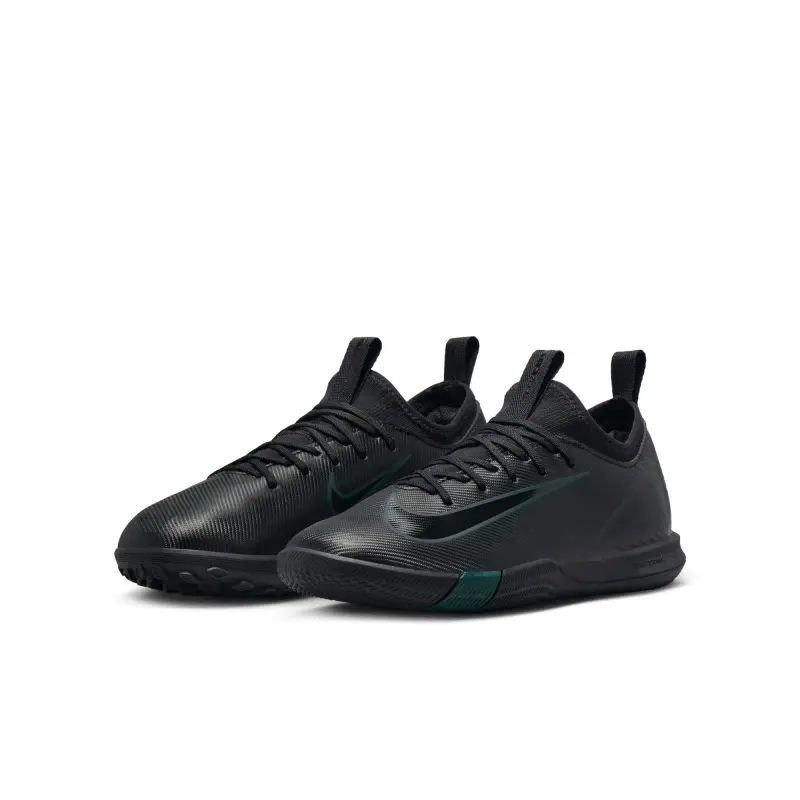 Nike Zoom Mercurial Vapor 16 Academy Indoor Jr (Black) product showcase FQ8411 002 23167 Product imagery for Nike Zoom Mercurial Vapor 16 Academy Indoor Jr (Black), main view