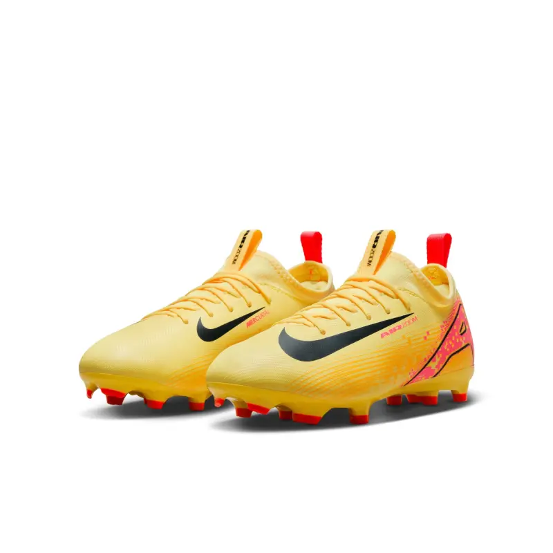 Nike Zoom Mercurial Vapor 16 Academy KM FG/MG Jr (Yellow/Pink) item view FQ8394 800 23177 Nike Zoom Mercurial Vapor 16 Academy KM FG/MG Jr (Yellow/Pink) shown in a clear main product view