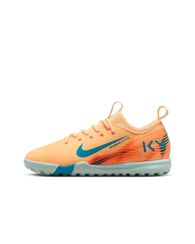 Nike Zoom Mercurial Vapor 16 Academy TF Kylian Mbappé Melon Tint (GS) product image FQ8285 801 23233 Detailed main view of Nike Zoom Mercurial Vapor 16 Academy TF Kylian Mbappé Melon Tint (GS)