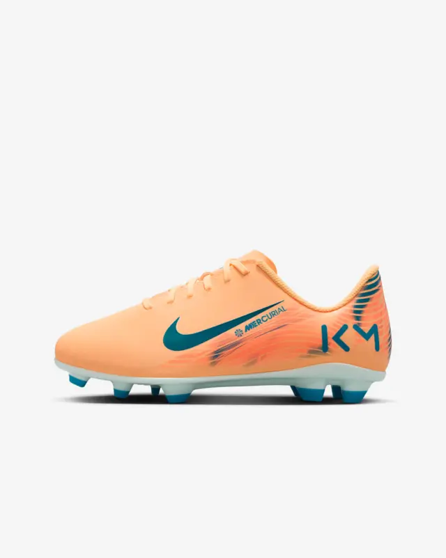 Nike Zoom Mercurial Vapor 16 Club FG Kylian Mbappé Melon Tint (GS) collection image FQ8288 801 23274 Nike Zoom Mercurial Vapor 16 Club FG Kylian Mbappé Melon Tint (GS) shown in a clear main product view