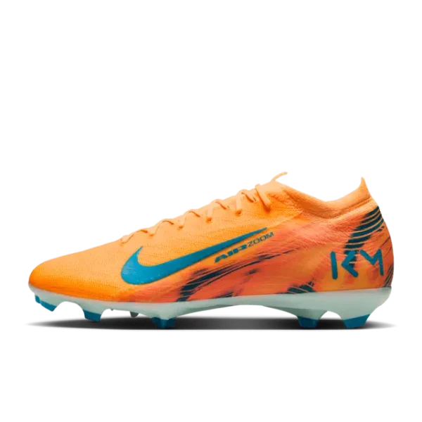Nike Zoom Mercurial Vapor 16 Pro FG Kylian Mbappé Melon Tint shown in a clear main product view