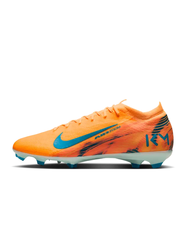 Nike Zoom Mercurial Vapor 16 Pro FG Kylian Mbappé Melon Tint visual reference FQ8689 801 23487 Nike Zoom Mercurial Vapor 16 Pro FG Kylian Mbappé Melon Tint shown in a clear main product view