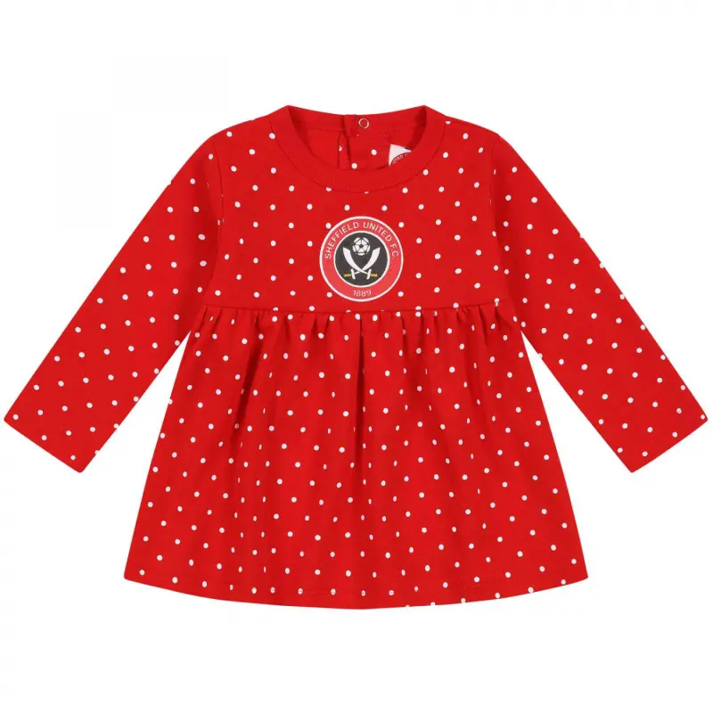 Detailed main view of Polkadot Crest Dress
