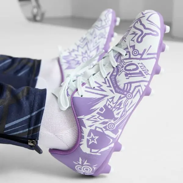 Visual look at Puma Christian Pulisic x Tacto 2 FG AG Big Kid 'CP10 Pack Dewdrop' in the gallery image