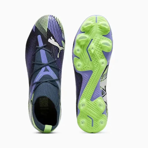 Detailed gallery view of PUMA Future 7 Pro FG/AG (Gray/Purple/Green)