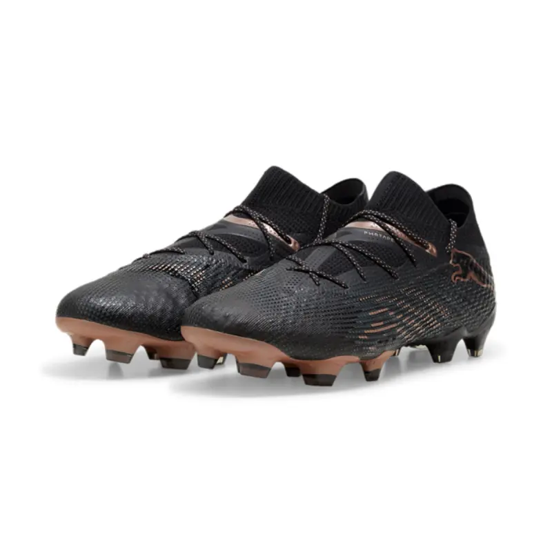 PUMA Future 7 Ultimate FG/AG (Black/Copper) shown in a clear main product view