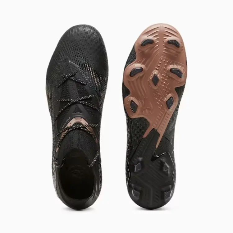 Detailed gallery view of PUMA Future 7 Ultimate FG/AG (Black/Copper)