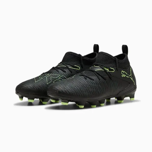 Puma Future 8 Match Black / Fizzy Light (GS) displayed in a clean gallery view