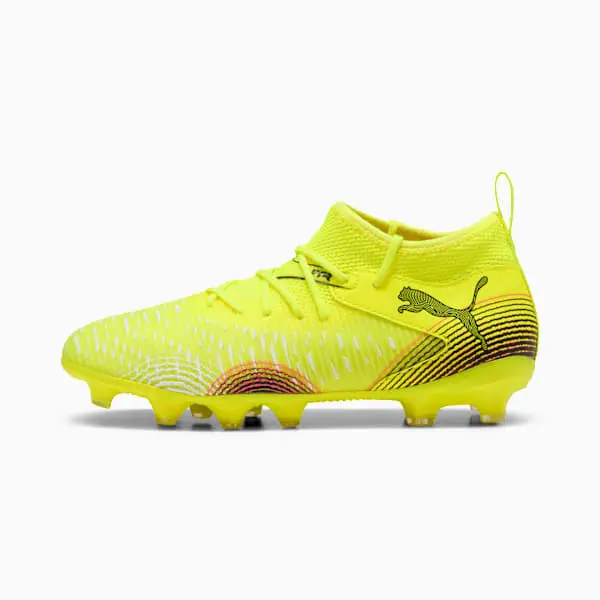 Visual look at Puma Future 8 Match Yellow Alert / Black (GS) in the main image