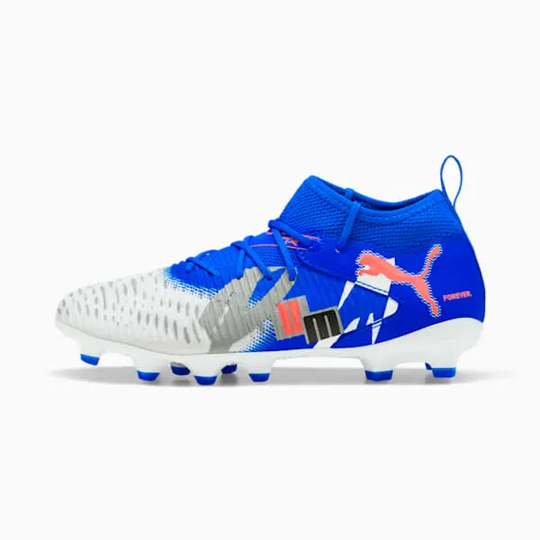 main product photograph of Puma Future Match 8 FG AG Big Kid 'Forever Pack'