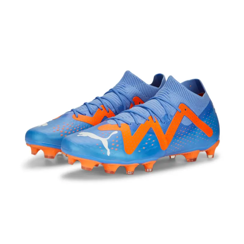 PUMA Future Match FG/AG (Blue/Orange) product showcase 107180 01 24086 PUMA Future Match FG/AG (Blue/Orange) shown in a clear main product view