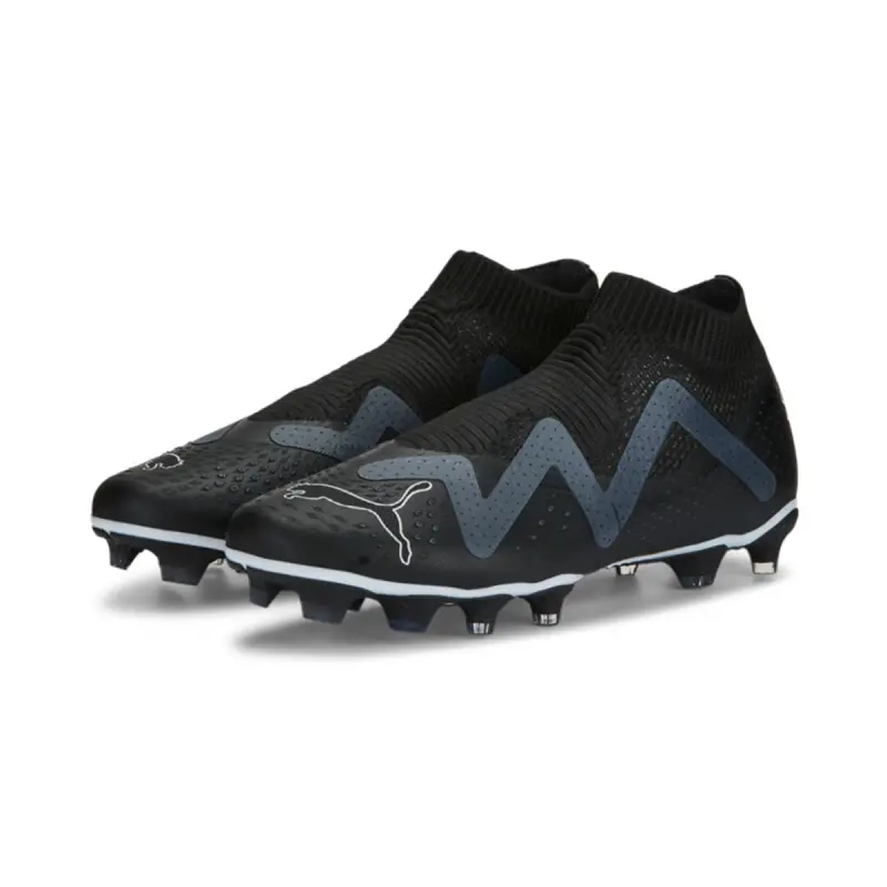 PUMA Future Match+ Laceless FG/AG (Black/White) item view 107176 02 24107 Product imagery for PUMA Future Match+ Laceless FG/AG (Black/White), main view
